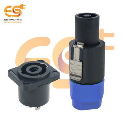 NL4FC 4 Pole Speakon Male Cable Connector with Cable Female Connector (Blue)